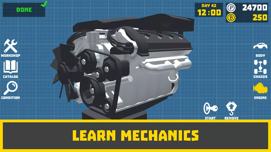 Retro Garage – Car Mechanic Simulator — screenshot 1
