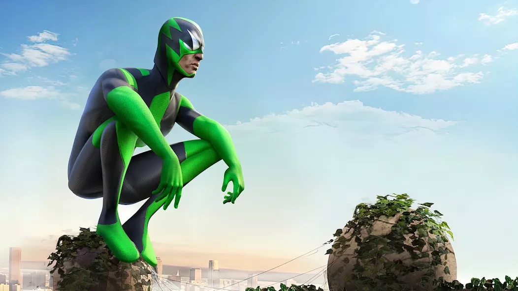 Rope Frog Ninja Hero Car Vegas — screenshot 1