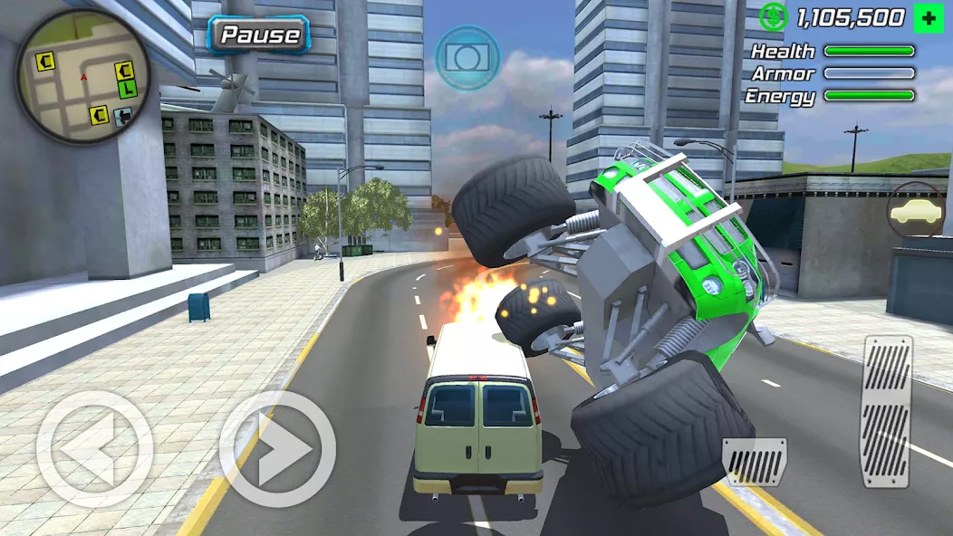 Rope Frog Ninja Hero Car Vegas — screenshot 1