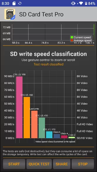 SD Card Test Pro — screenshot 1