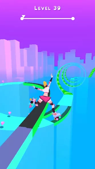Sky Roller: Rainbow Skating — screenshot 1