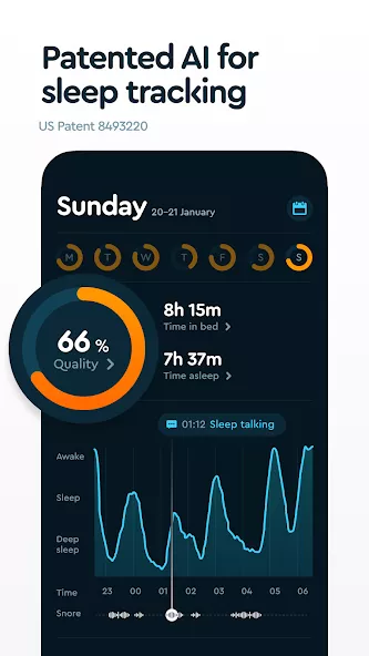 Sleep Cycle: Sleep analysis & Smart alarm clock — screenshot 1