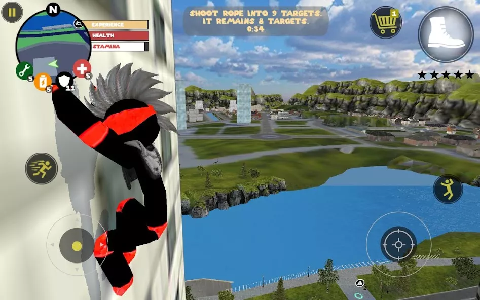 Stick Rope Hero — screenshot 1