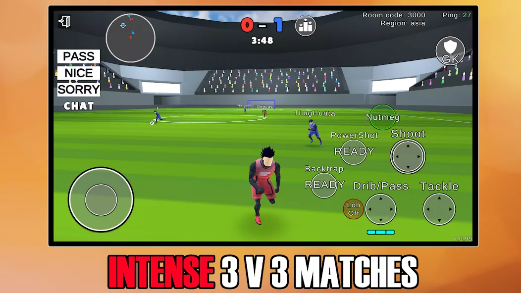 Unmatched Ego 2 – Soccer 3 v 3 — screenshot 1