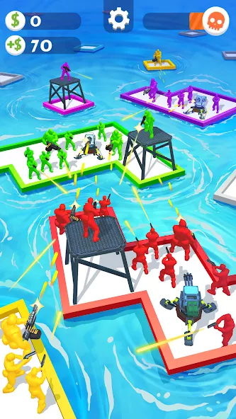 War of Rafts: Crazy Sea Battle — screenshot 1
