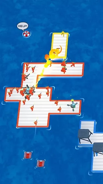 War of Rafts: Crazy Sea Battle — screenshot 1